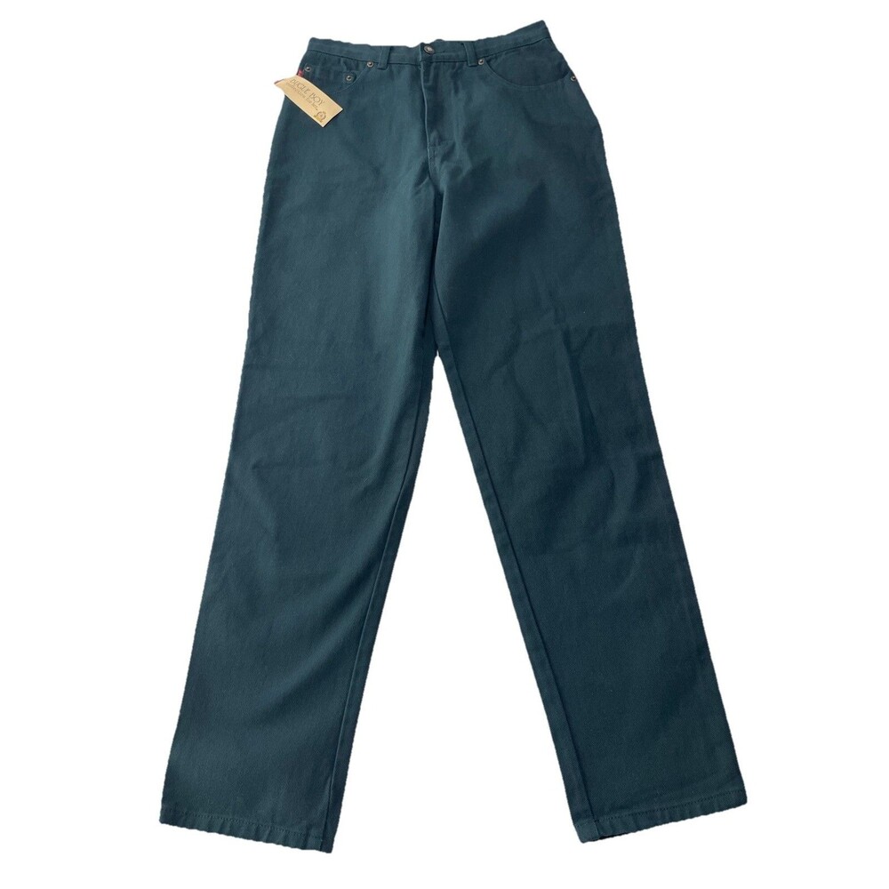 Bugle Boy Women's Sz 12 Regular Misses 750 Relaxed Easy Fit Jeans Green Teal NWT